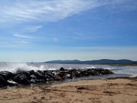DSC0021  Mer peu agitée et baignade pour certains.04 octobre 2015.