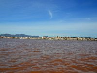 DSC0070  Nous croisons un voilier.ue sur Saint-Raphaël et une partie de Fréjus.04 octobre 2015.