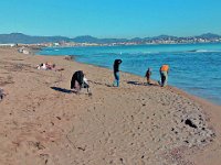 Embouchure Argens Frejus  Les plages, côté, embouchure de l'Argens.