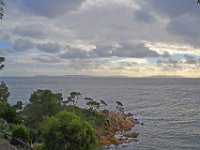 Pointe du Layet Le Lavandou 3  Pointe du Layet et au fond, l'ile du Levant et l'ile de Port Cros.  Le 05 décembre sous la pluie.