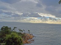 Pointe du Layet Le Lavandou 4  Vue sur les iles du Levant et de Port Cros depuis la Pointe du Layet.  Le 05 décembre sous la pluie.