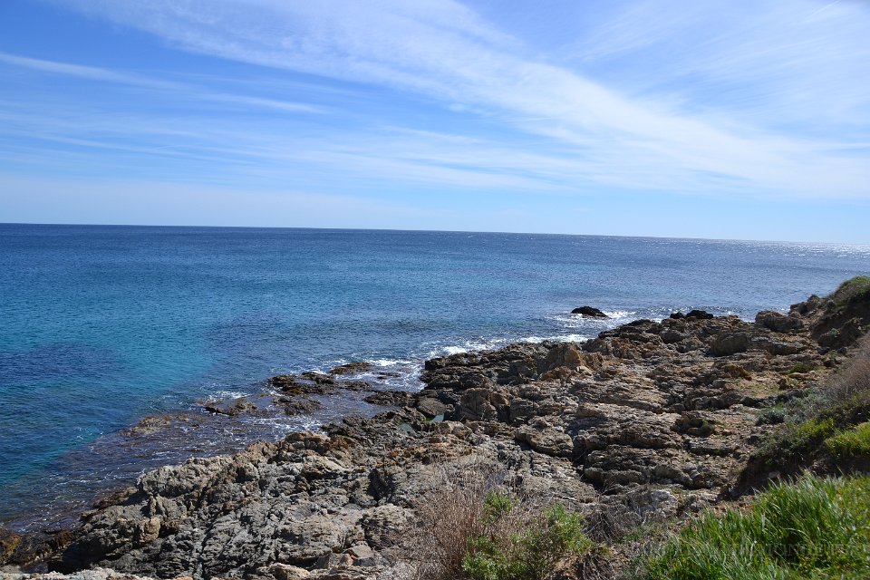 sortie San Peire vers frejus bis 12.JPG - Bord de mer après San Peïre en direction de Fréjus. 02 avril 2015.