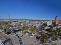 Panorama  Le jardin Bonaparte, le port, Notre Dame de la Sainte-Victoire et le casino.26 février 2015