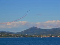 Saint Tropez 10 octobre 2015 173  Saint-Tropez. La patrouille de France lors d'un meeting à Sainte-Maxime. 10 octobre 2015.