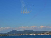 Saint Tropez 10 octobre 2015 178  Saint-Tropez. La patrouille de France lors d'un meeting à Sainte-Maxime. 10 octobre 2015.