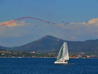 Saint Tropez 10 octobre 2015 186  Saint-Tropez. La patrouille de France lors d'un meeting à Sainte-Maxime. 10 octobre 2015.