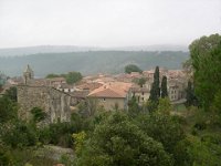 Vue sur Varages bis  L'église et une partie du village.