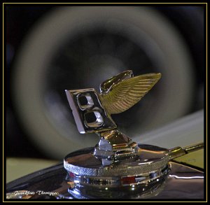Bentley Fréjus (83) - Auto Retro 2016. L'emblême Bentley.