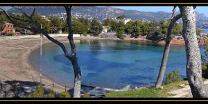 pano copie Saint-Raphaël (83) - La plage de Camp Longue.